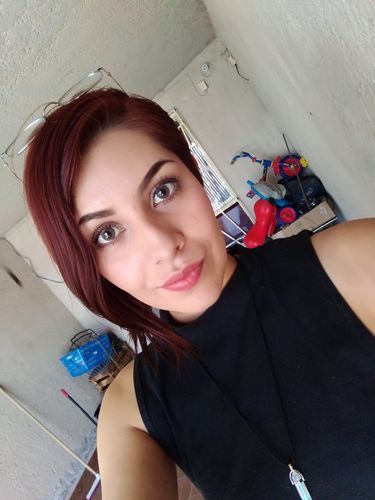 Customer photo review of Movie Time Colored Contact Lenses