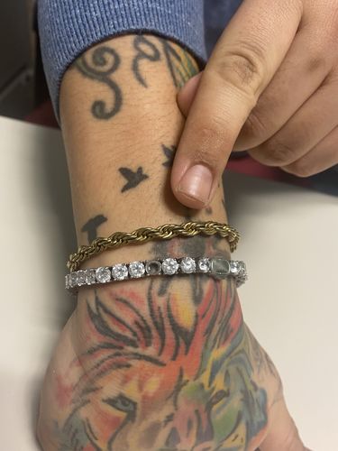 Customer photo review of Tennis Bracelet (Silver) 5mm
