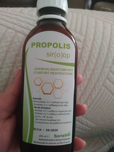 Customer photo review of SIROP DE PROPOLIS POUR LA TOUX (200Ml) - Adoucit la gorge et facilite la respiration
