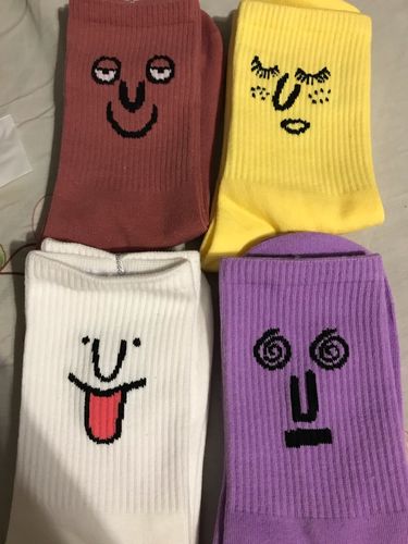 Customer photo review of 10 Pack Mood Socks by Smoods™