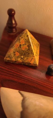 Customer photo review of Unakite Pyramid