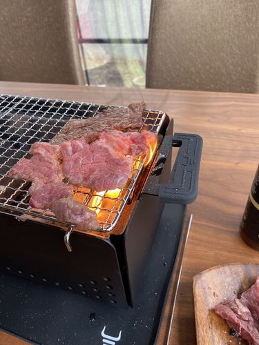 Customer photo review of YAK Hibachi Charcoal Grill