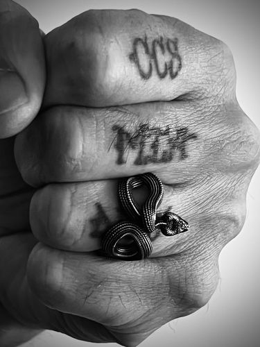 Customer photo review of Silver Snake Ring