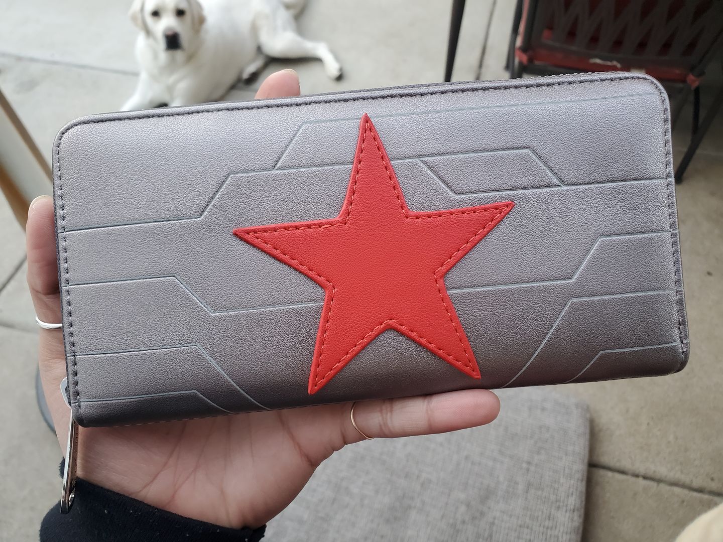 Customer photo review of Marvel Winter Soldier Cosplay Zip-Around Wallet