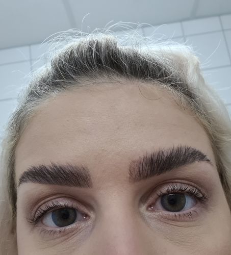 Customer photo review of Movie Time Colored Contact Lenses