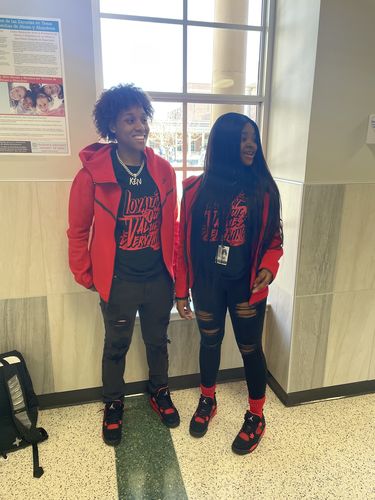 Customer photo review of Match Jordan 4 Red Thunder T-shirt - DopeSkill L.O.V.E Graphic Urban Hiphop Streetwear Shirt