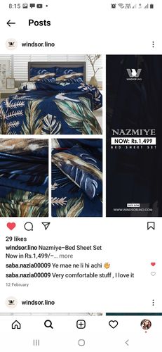 Customer photo review of Nazmiye-Bed Sheet Set