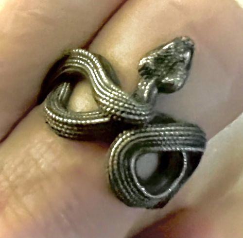 Customer photo review of Silver Snake Ring