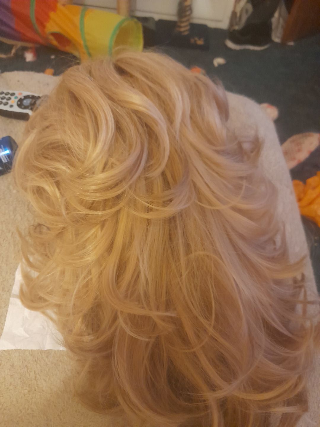 Customer photo review of 16" Lace Clip-in Human Hair Extension (140g)