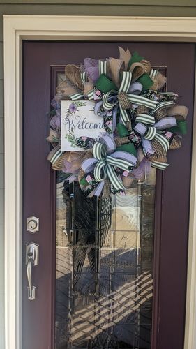 Customer photo review of Spring Welcome Double Wreath Kit - Wreath Kit - WK-058
