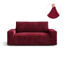 Customer photo review of 2 Seater Sofa Cover - Bordeaux, Velvet Collection