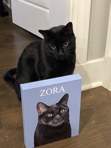 Customer photo review of The Passport - Custom Pet Canvas