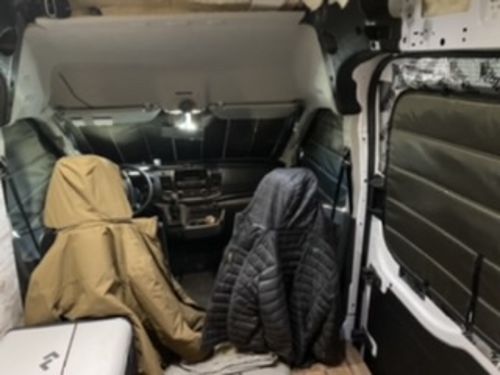 Customer photo review of Transit 2020+ - Front Door Shades (set)