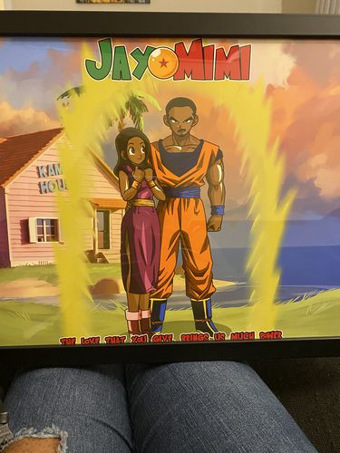 Customer photo review of Dragon Ball Z Style Custom Portrait