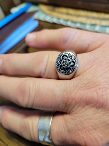 Customer photo review of Celtic Knot™ Stainless Steel Men's Ring