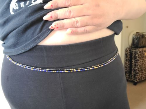 Customer photo review of Sierra Clasp Waist Beads