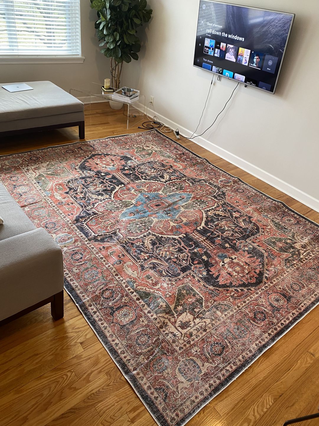 Customer photo review of Distressed Vintage Kendra Area Rug