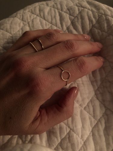 Customer photo review of Bague Cercle - Or 10k