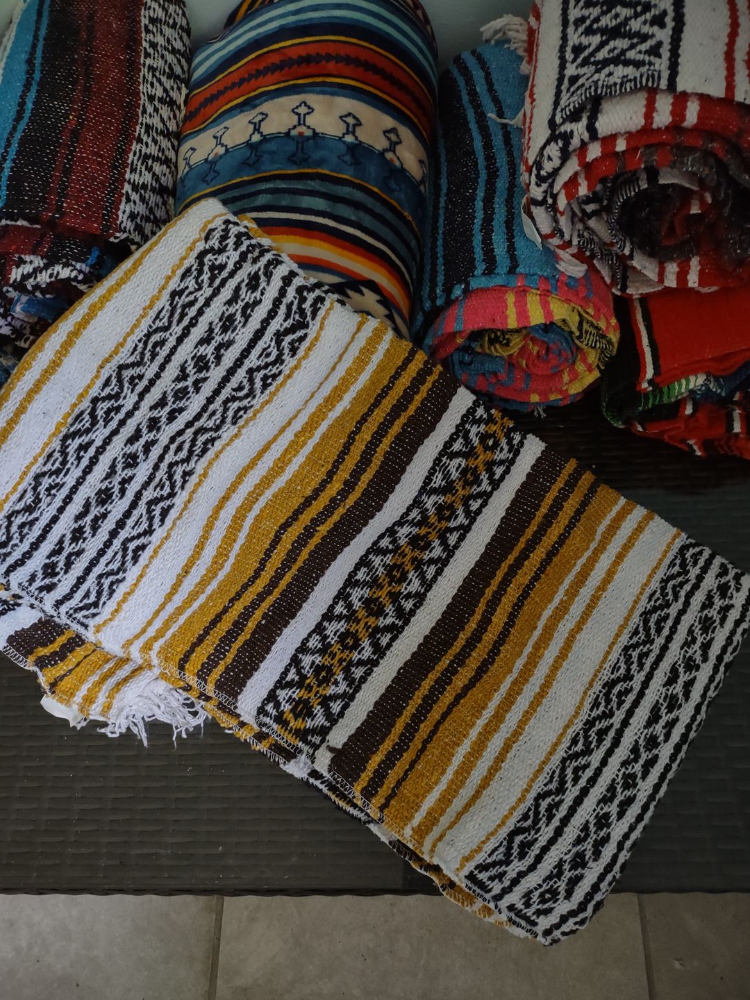Customer photo review of Striped Falsa Blanket