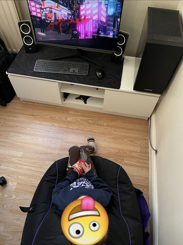 Customer photo review of 8-Bit Bean Bag (Compact Size) - Dragon Skin