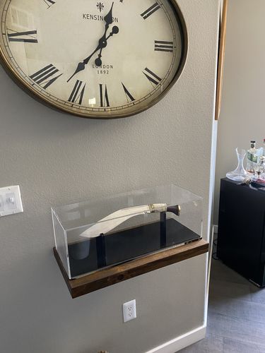 Customer photo review of Rustic Floating Shelves