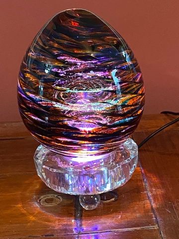 Customer photo review of Multi-Color Lucite Light Stand