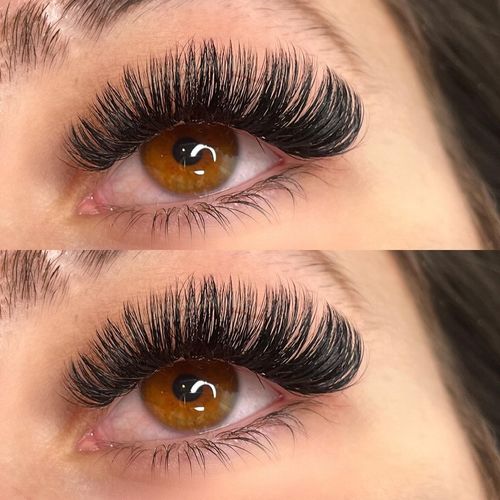 Customer photo review of Super Easy Fan Lash Extensions 0.07mm Self Fanning Lashes