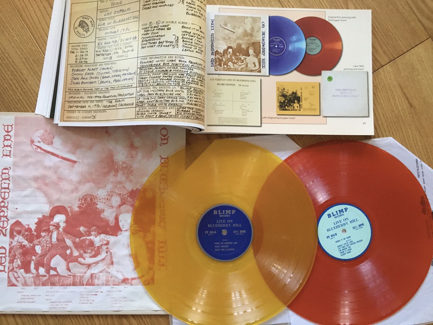 Customer photo review of Led Zeppelin Discography Grids