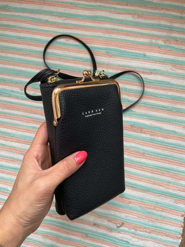Customer photo review of Crystal Leather Shoulder Bag