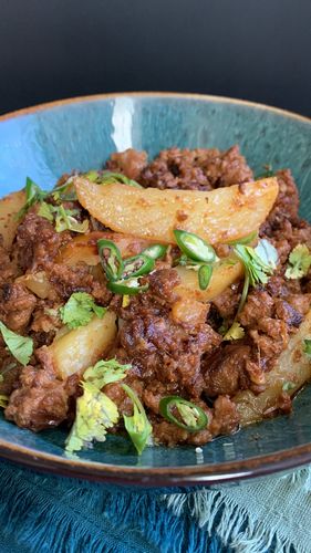 Customer photo review of Halal Goat Ground Meat