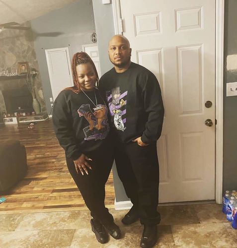 Customer photo review of New B.A.M Crewneck Sweatshirt Match Jordan 13 “Court Purple”