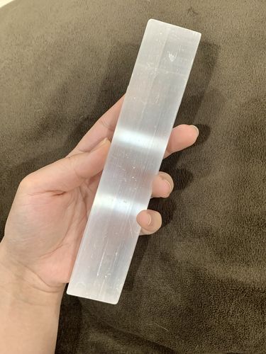 Customer photo review of Selenite (Satin Spar) Charging Plate- 8”