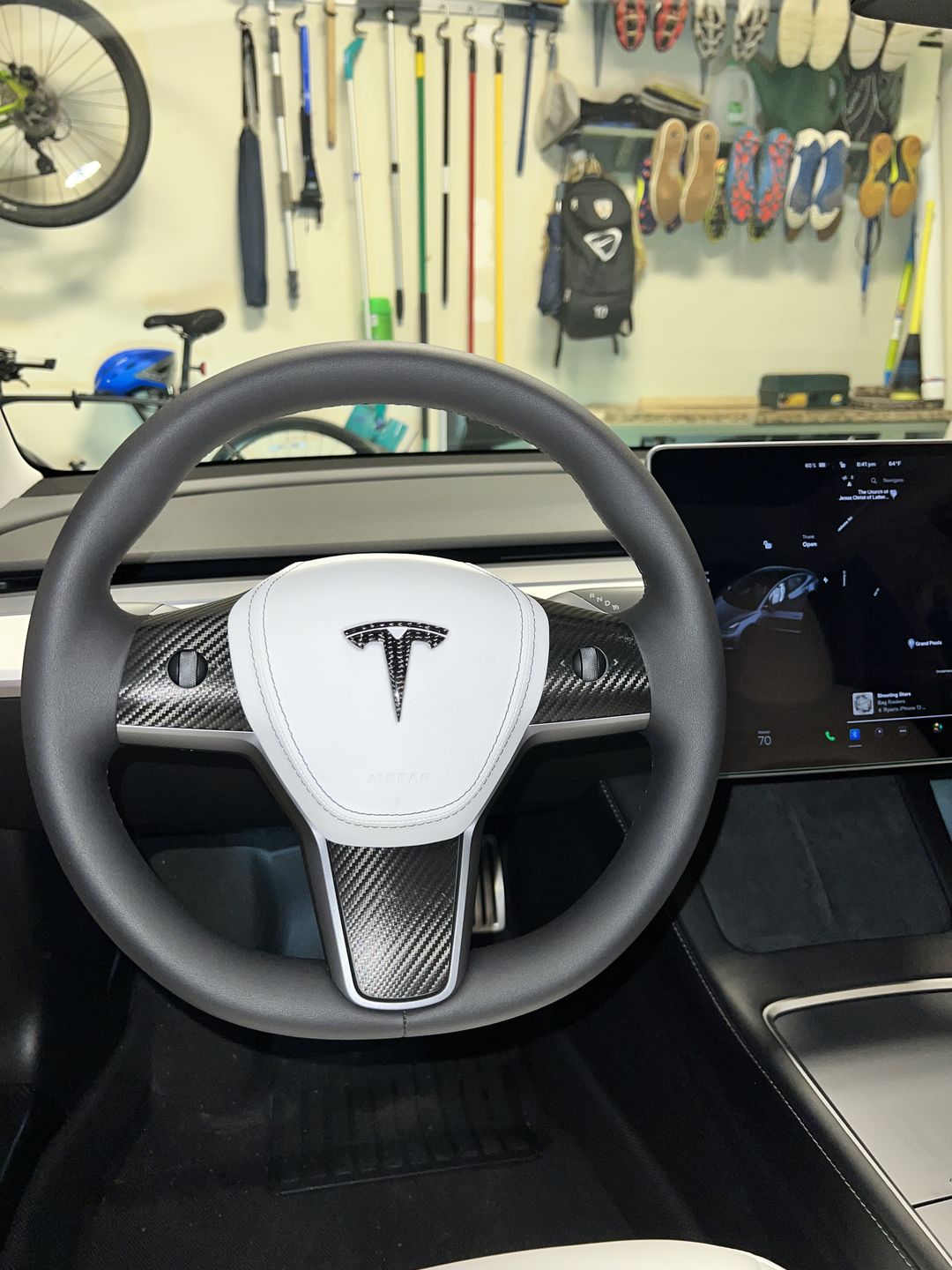 Customer photo review of Custom Airbag Top Cover for Model 3 & Model Y