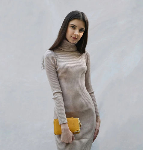Customer photo review of Crystal Leather Shoulder Bag