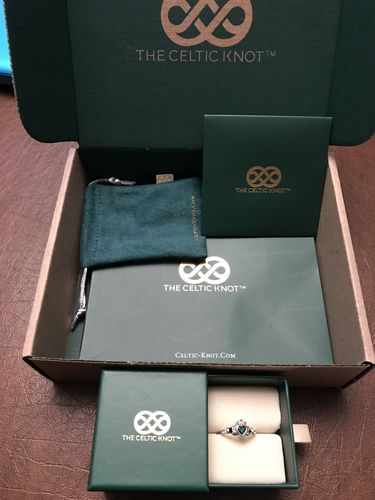 Customer photo review of Classic Claddagh™ 18K White Gold Ring