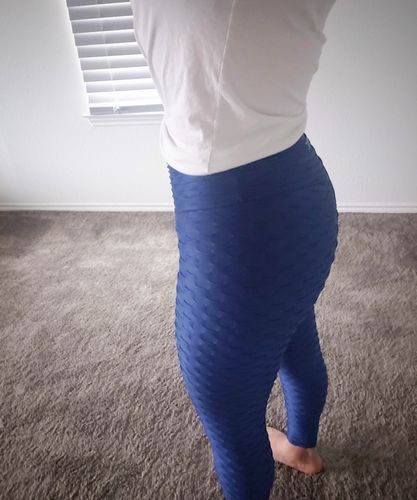 Customer photo review of Emerald Green Metallic Legging