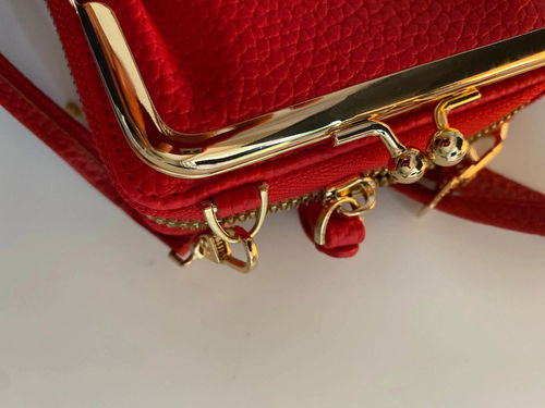 Customer photo review of Crystal Leather Shoulder Bag