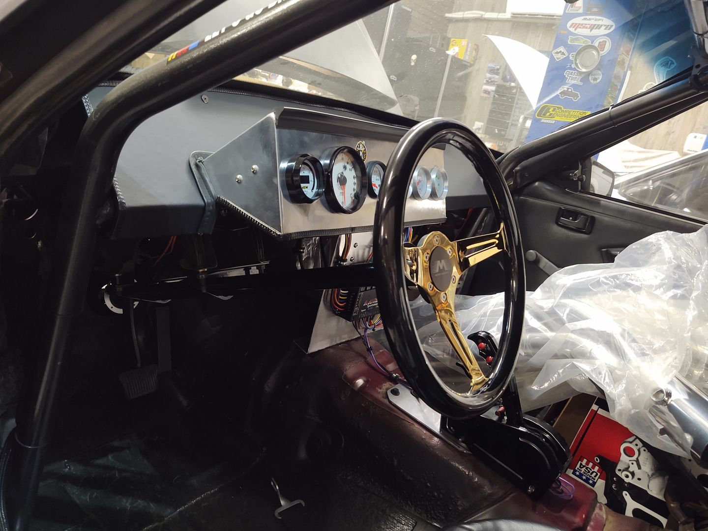 Customer photo review of Motion Raceworks 79-93 Ford Fox Body Mustang Chromoly Lightweight Steering Column