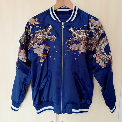Customer photo review of Double Dragon & Phoenix Sukajan Souvenir Jacket
