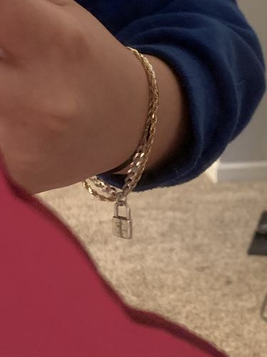 Customer photo review of .925 silver pick your letter locks