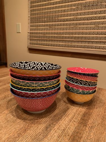 Customer photo review of Ceramic Soup Bowls - Set of 6