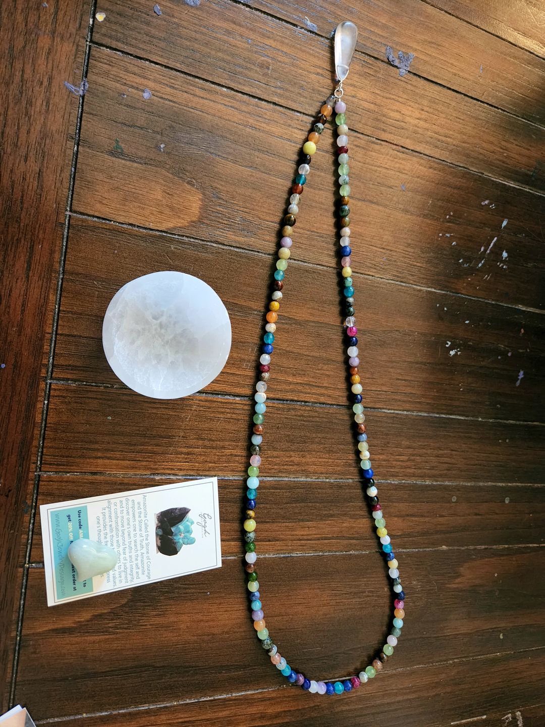 Customer photo review of Selenite Bowl for Crystal Cleansing and Charging