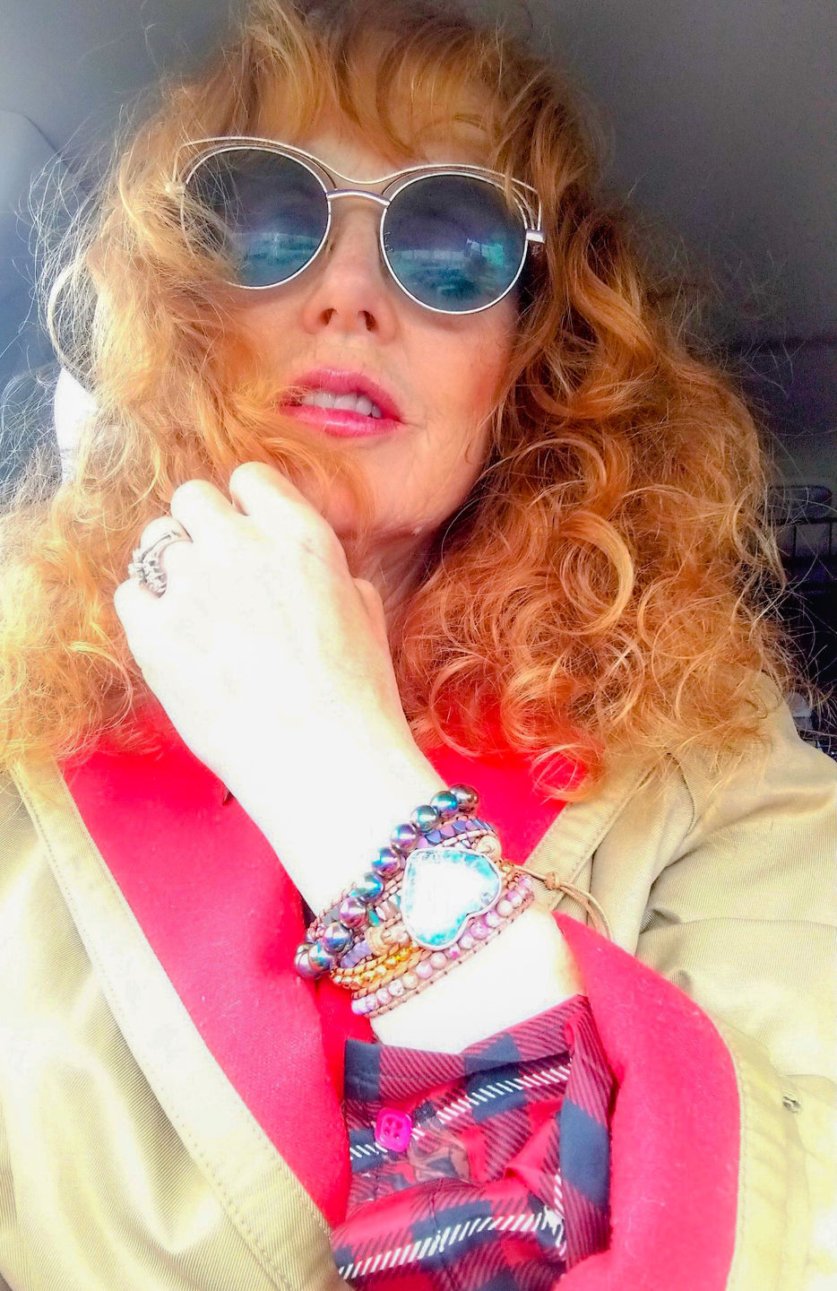 Customer photo review of Healing Jasper Wrap Bracelet
