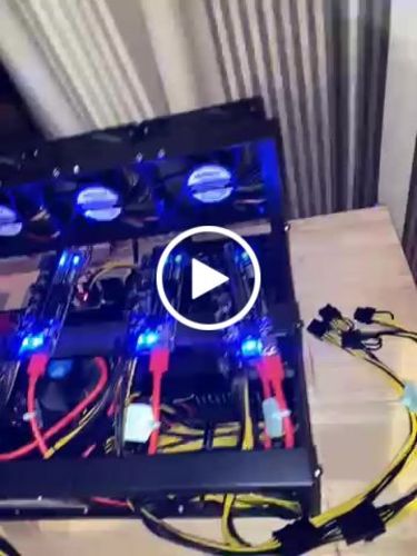 Avis vidéo d'un client sur Open Air Rig Mining Sans GPU Avec Alimentation 2000W - 8G Ram - 240G SSD - 4 Fan Supporte Jusqu'à 5 GPU
