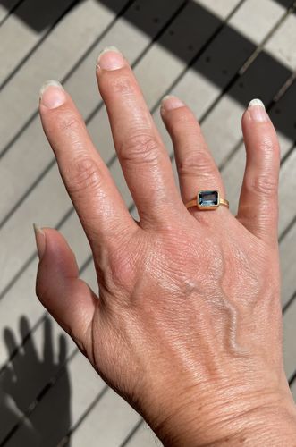 Customer photo review of LONDON BLUE TOPAZ DECO RING