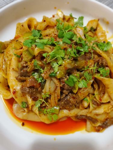 Customer photo review of [N1] Spicy Cumin Lamb Hand-Ripped Noodles Meal Kit (4 Servings)