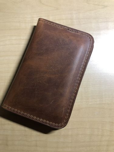 Customer photo review of No.52 | 'Redford' Vertical Leather Wallet