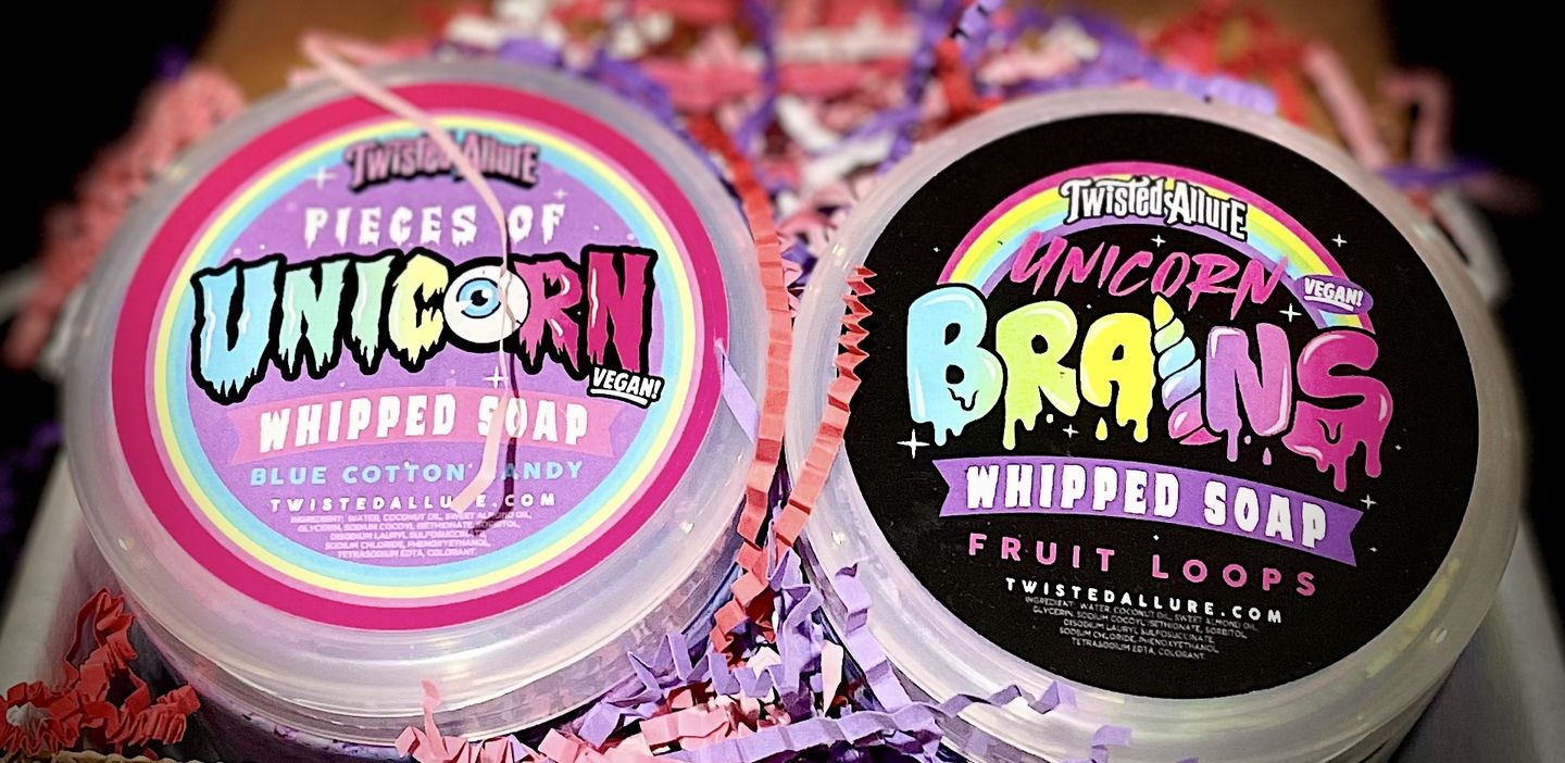 Customer photo review of Pieces of Unicorn Whipped Soap