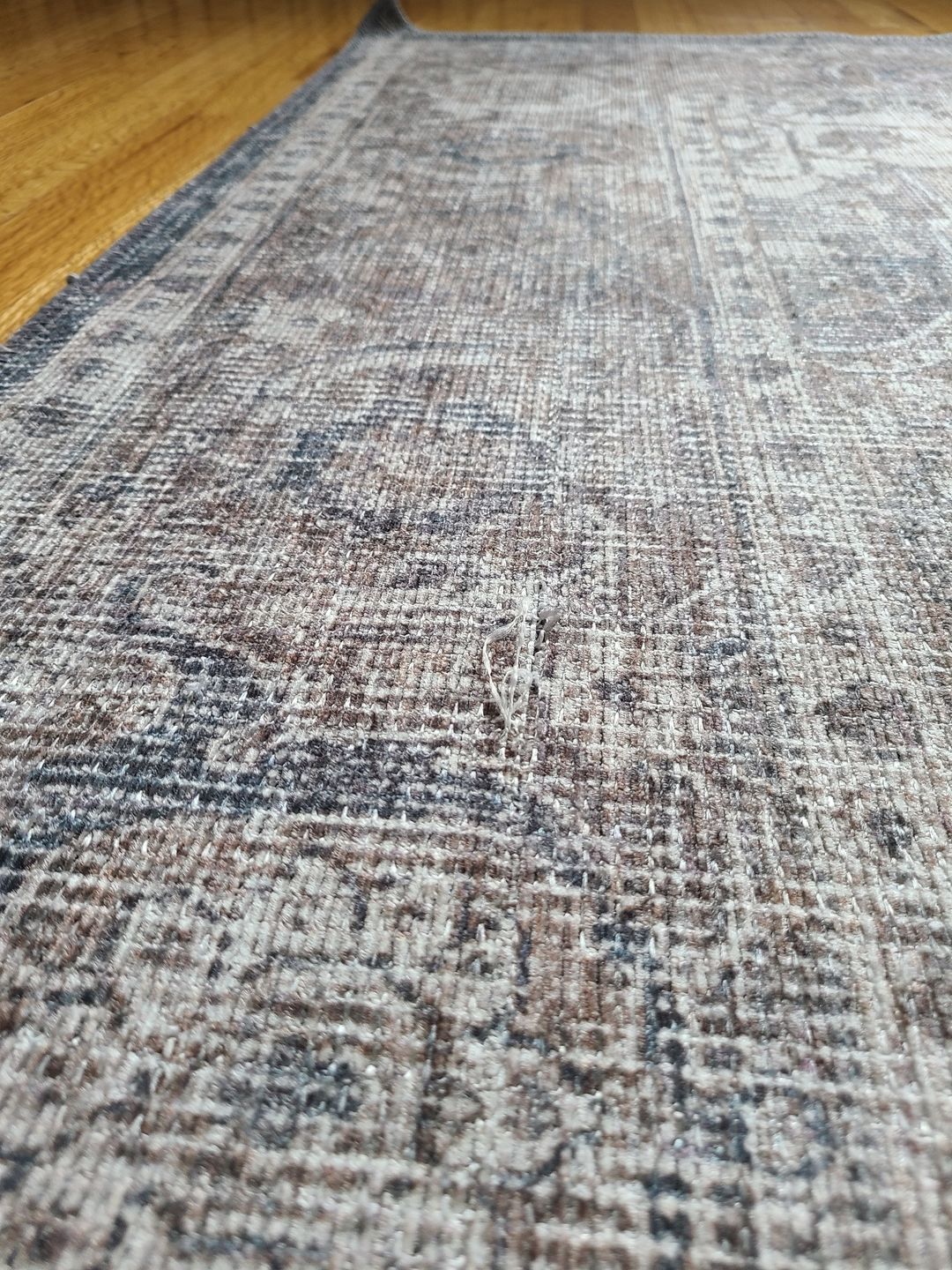 Customer photo review of Distressed Vintage Kendra Ash Area Rug