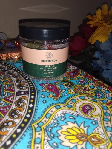 Customer photo review of 1500mg CBD Gummies mixed flavors